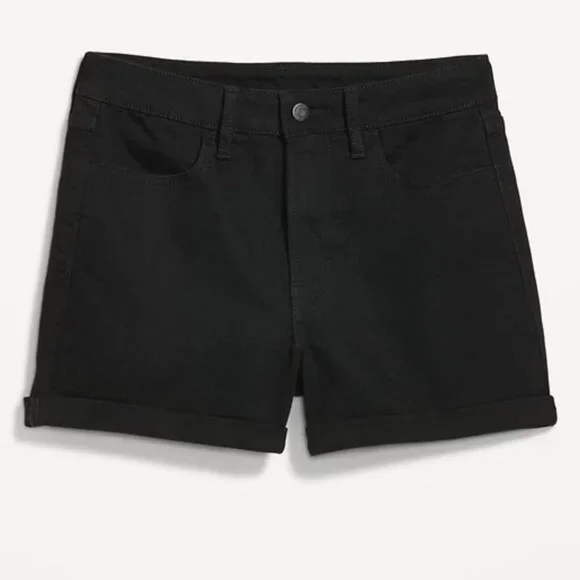 Old Navy High-Waisted Wow Jean Shorts - Black - Picture 4 of 7